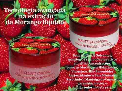 Creme Hidratante E Esfoliante De Morango